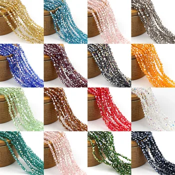 

3 4 6MM Bicone Austria Crystal Beads Charm Czech Glass Beads For Jewelry Making Loose Spacer Beads Diy Bracelet Necklace