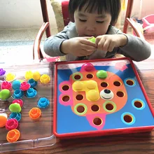 1 Набор 3D Пазлы игрушки для детей композитная картина головоломка креативная мозаика гриб набор для ногтей развивающие игрушки художественная детская игрушка