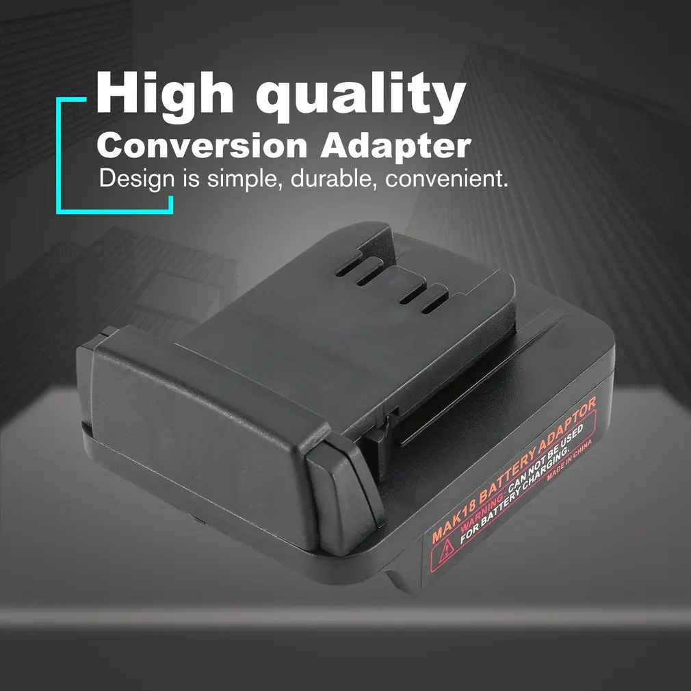 Conversion Adapter For Makita 18V Li-ion Battery Adapter For Milwaukee M18 Drill Li-ion Power Tools Battery Adapter