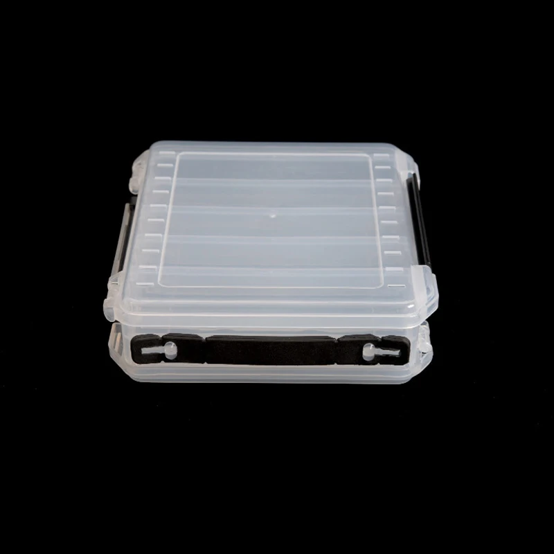 Transparent Plastic Fishing Lure Tackle Box Hook Fishing Accessories Storage Case Double Sided High Strength Box jooyoo