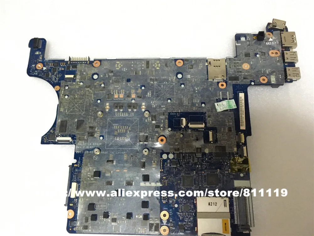 Для Dell E6420 материнской PH12P 0PH12P CN QM67 PAL51 LA 6592P протестированы N12P NS2 S A1|motherboard