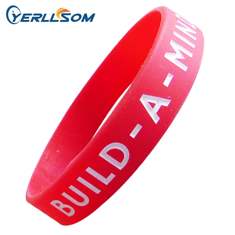 200pcs/Lot High Quality Custom Personalized Rubber Bands for promotional gifts Y06030rubber