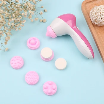 

Multifunction 6 In 1 Electric Facial Cleanser Brush Spa Wash Face Cleaning Machine Pore Cleaner Body Cleansing Massage