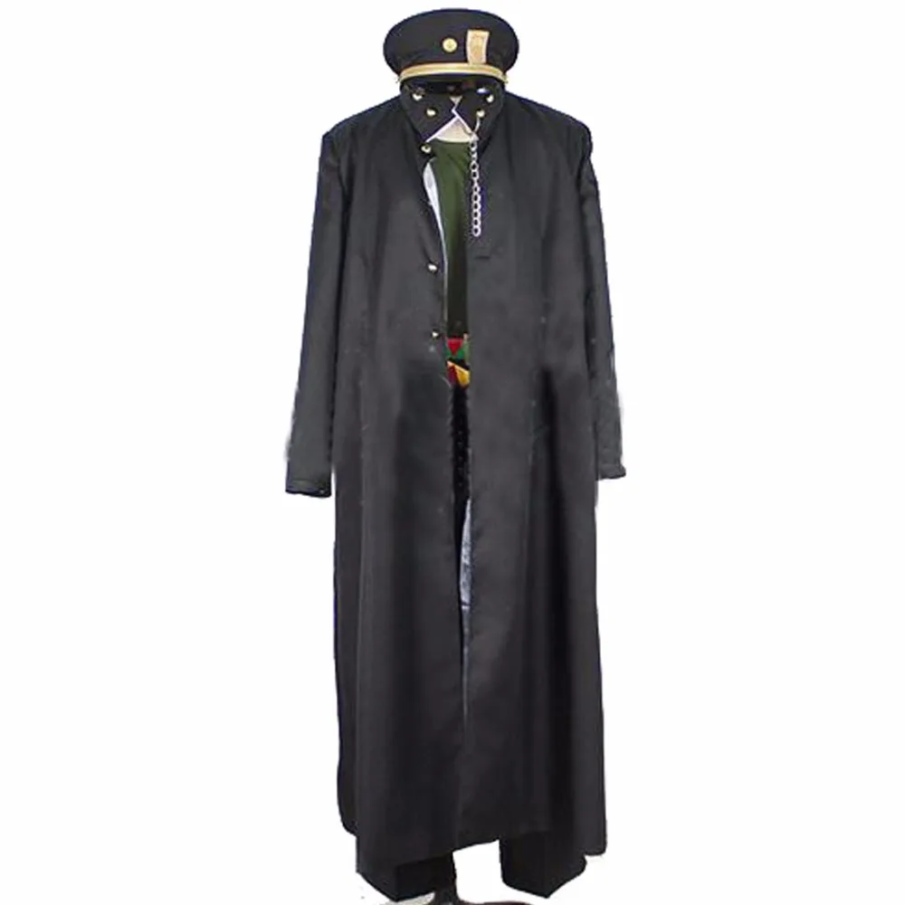 

2018 JoJo's Bizarre Adventure Stardust Crusaders Jotaro Kujo Cosplay Costume Men Overcoat Full set