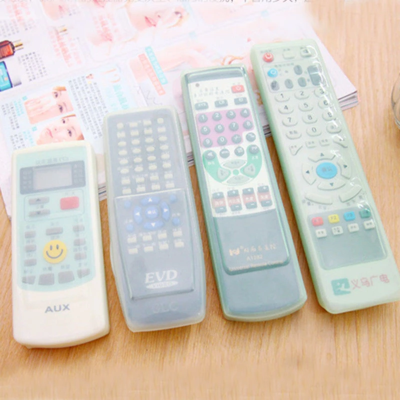 TV Remote Control Dust Cover Silicone Protective Storage Bag Organizer Holder TV Remote Control Dust Cover Silicone Protective Storage Bag Organizer Holder