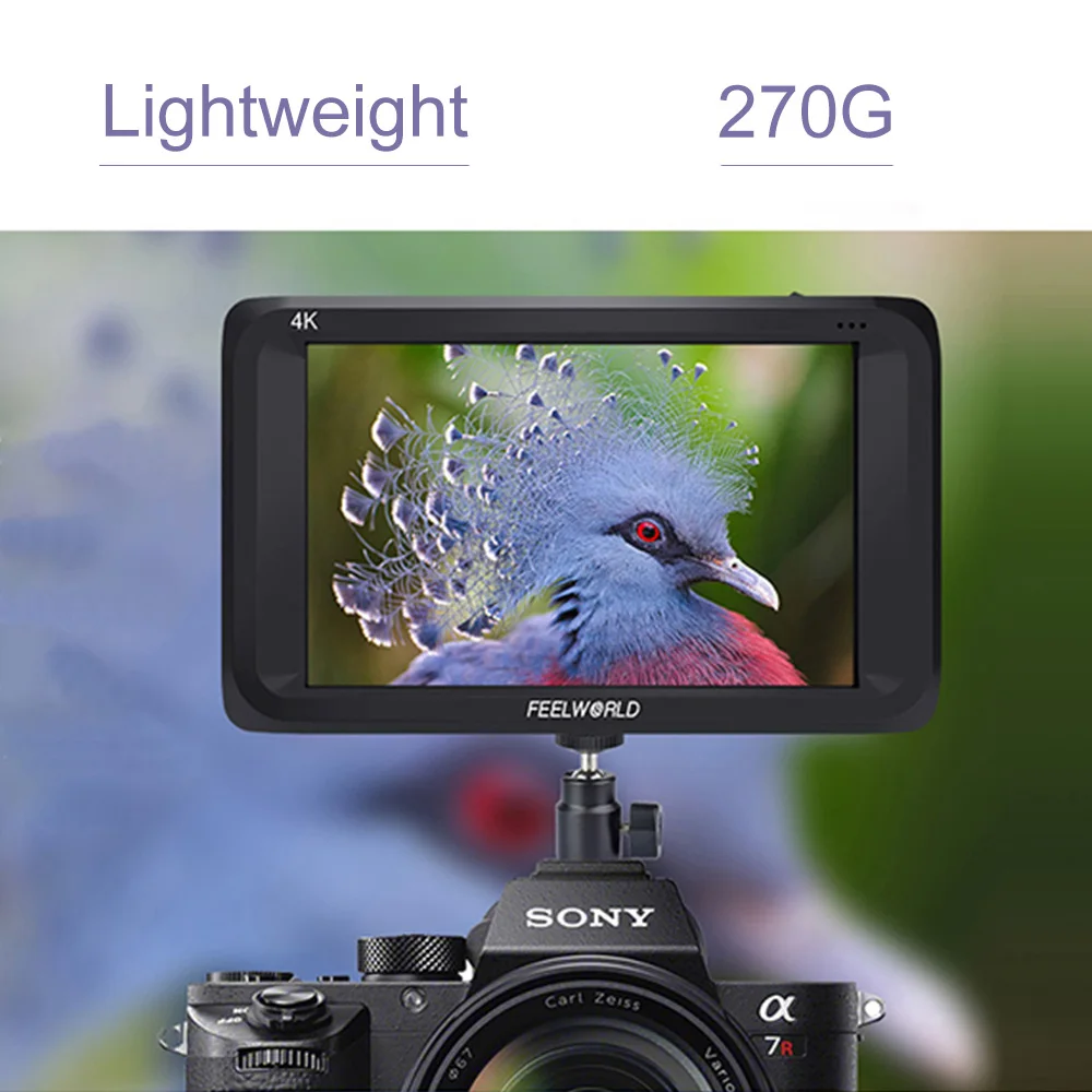Feelworld S450 M 4 5 дюймов Камера полевой монитор HD 1280x800 IPS экран 3G SDI 4K HDMI внешний дисплей