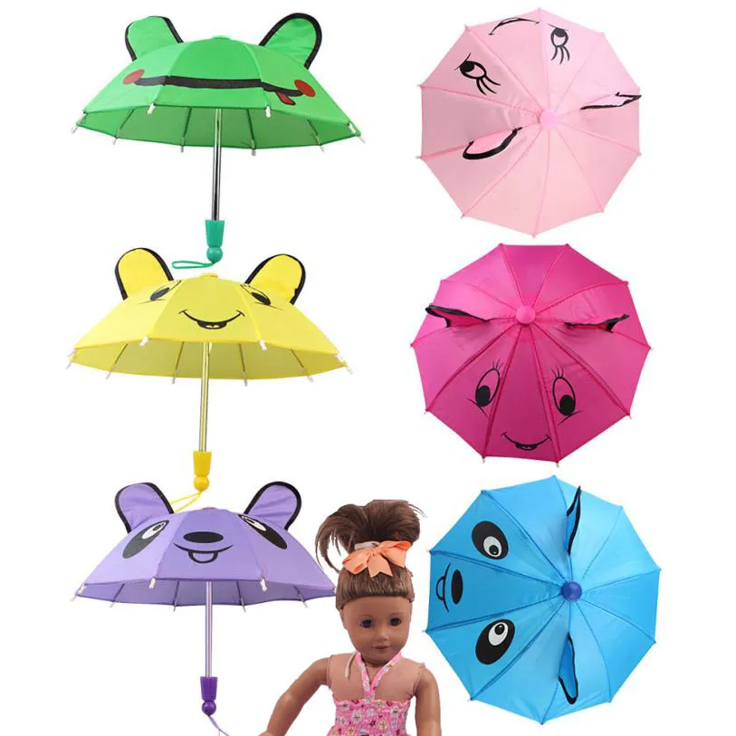 

Umbrella Accessories For 18 inch American Girl /Baby Born Dolls Handmade Outdoor Gift Toys Accessoriesfor children I0039