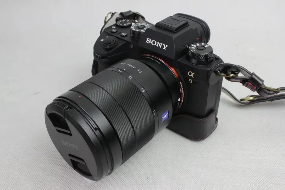 Роскошный кожаный Камера сумка-чехол для Sony ILCE-9 A9 Камера с Сумка для хранения дно Батарея открытие Дело