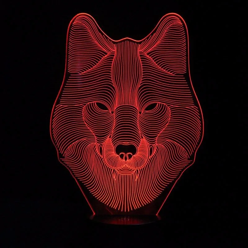 Светодиодная лампа с акриловой панелью 14 х20 см 7 цветов|3d led lamp|kids room lamproom lamp |