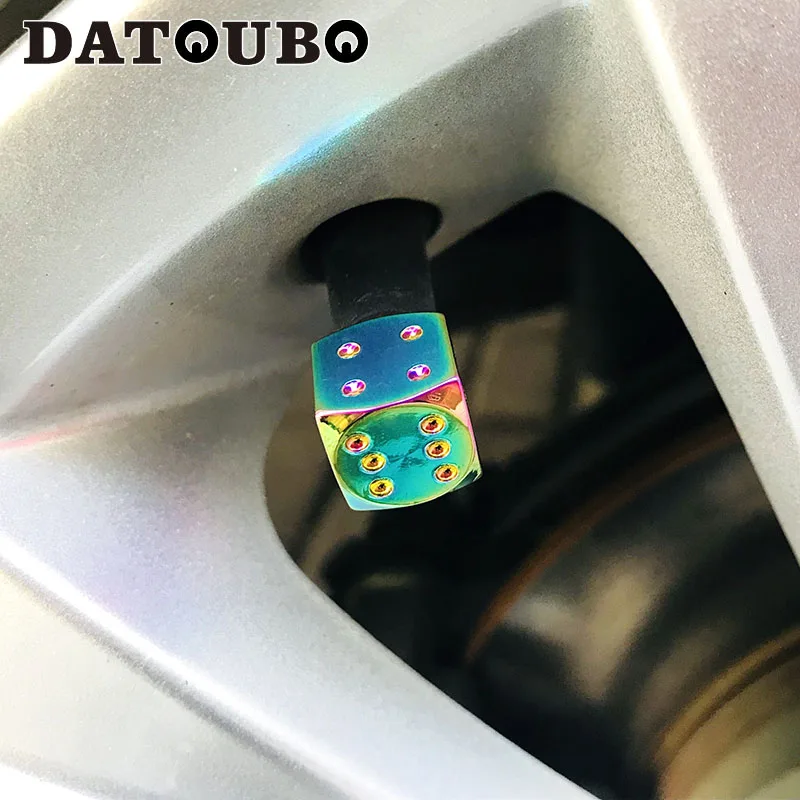 DATOUBO 4 шт. Алюминий multi неоновый цвет Граната кости Спайк ракеты шин клапан кепки, велосипед шины Универсальный колеса клапан стволовых