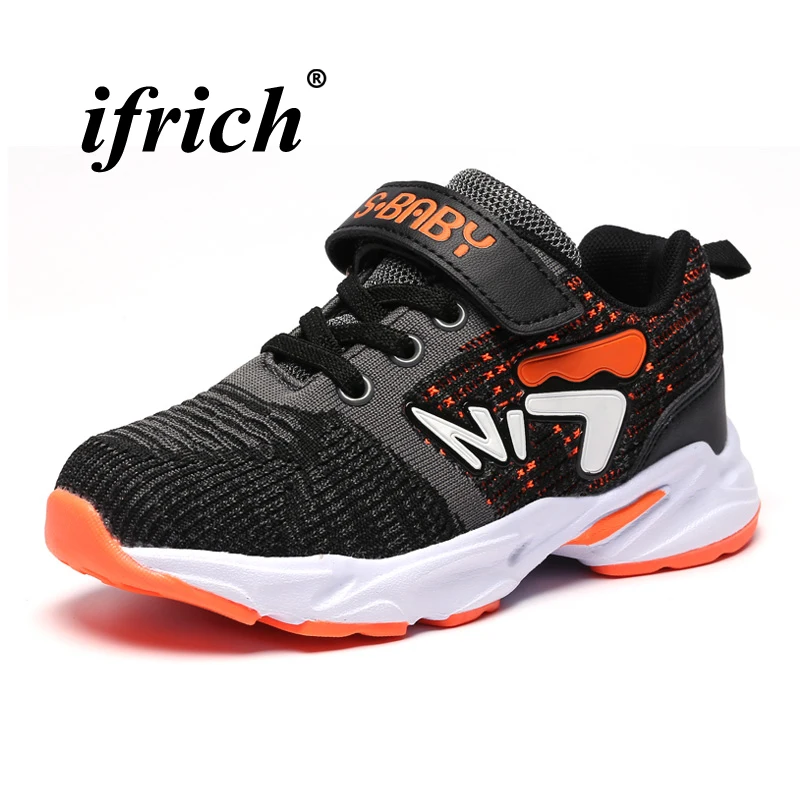 Children Running Shoes Black Dark Blue Kids Sport Shoes Boys Spring Autumn Children Sneakers for Girls Lightweight School Shoes