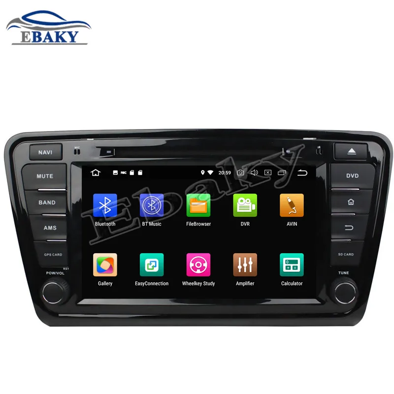 Top NaviTopia 8inch 4GB RAM 64GB ROM Octa Core Android 9.0 Car DVD Radio for Skoda octavia 2014 with GPS/wifi/Bluetooth 1