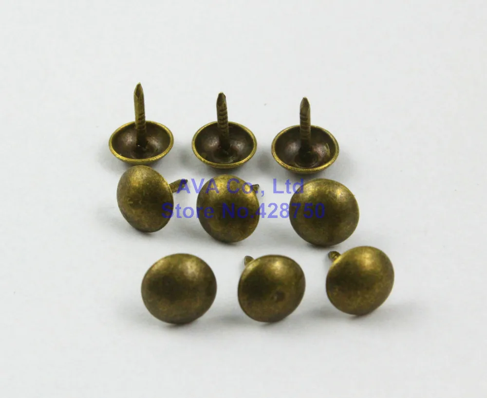500 Pieces 7mm Antique Brass Upholstery Tacks Nails Smallin Tacks from