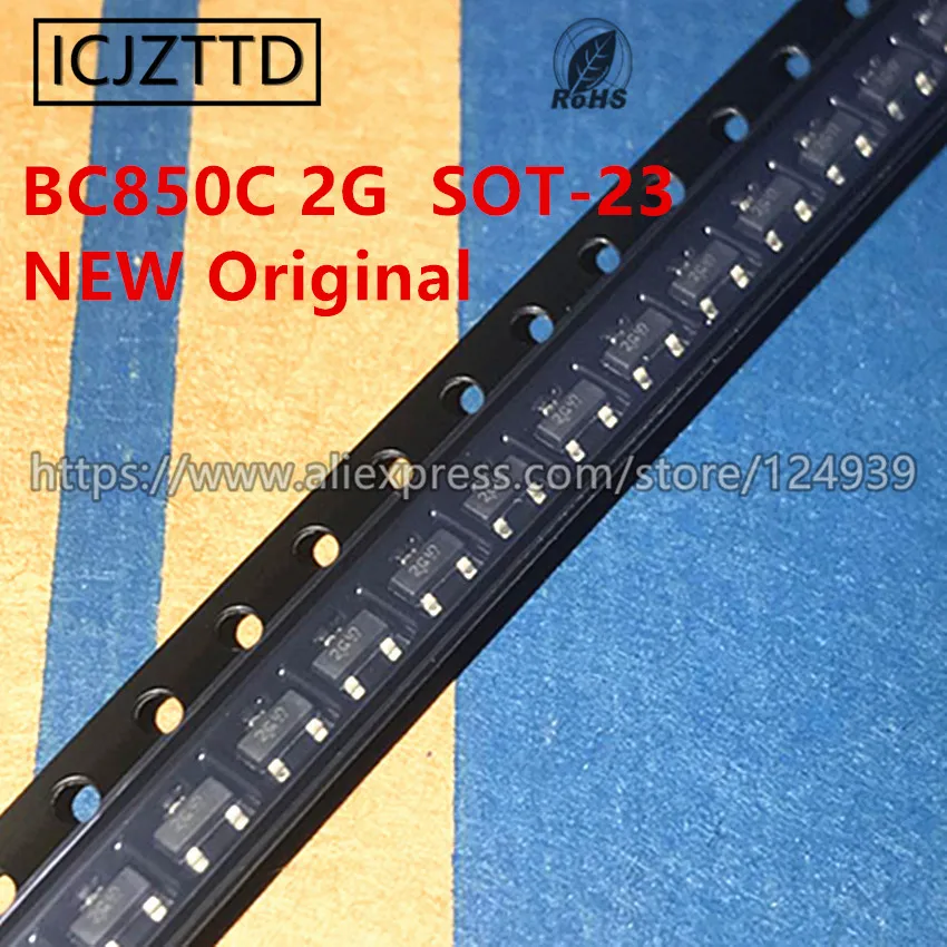 100 шт. новый оригинальный BC850C SOT 23 2G BC860C 4Gt 45 в 100mA BC850 BC860 MMBT3904LT1G MMBT3906LT1G 1AM 2A BC850CW BC860CW