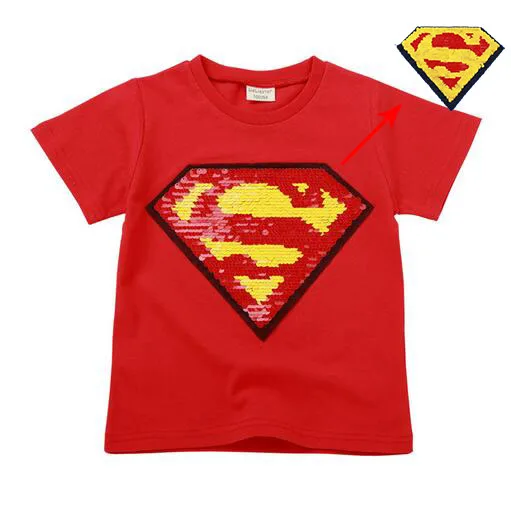 От 2 до 8 лет модная футболка для мальчиков и девочек с принтом «Супермен» и «Бэтмен» - Цвет: 11
