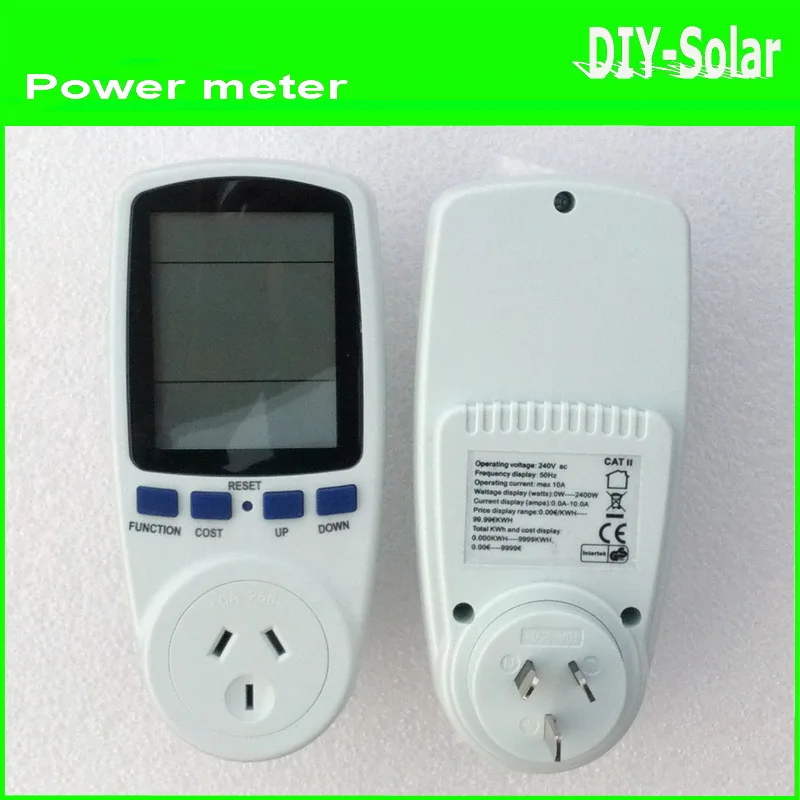 

Australian Plug Power Meter Energy Watt Amps Volt Electricity Usage Monitor Analyzer