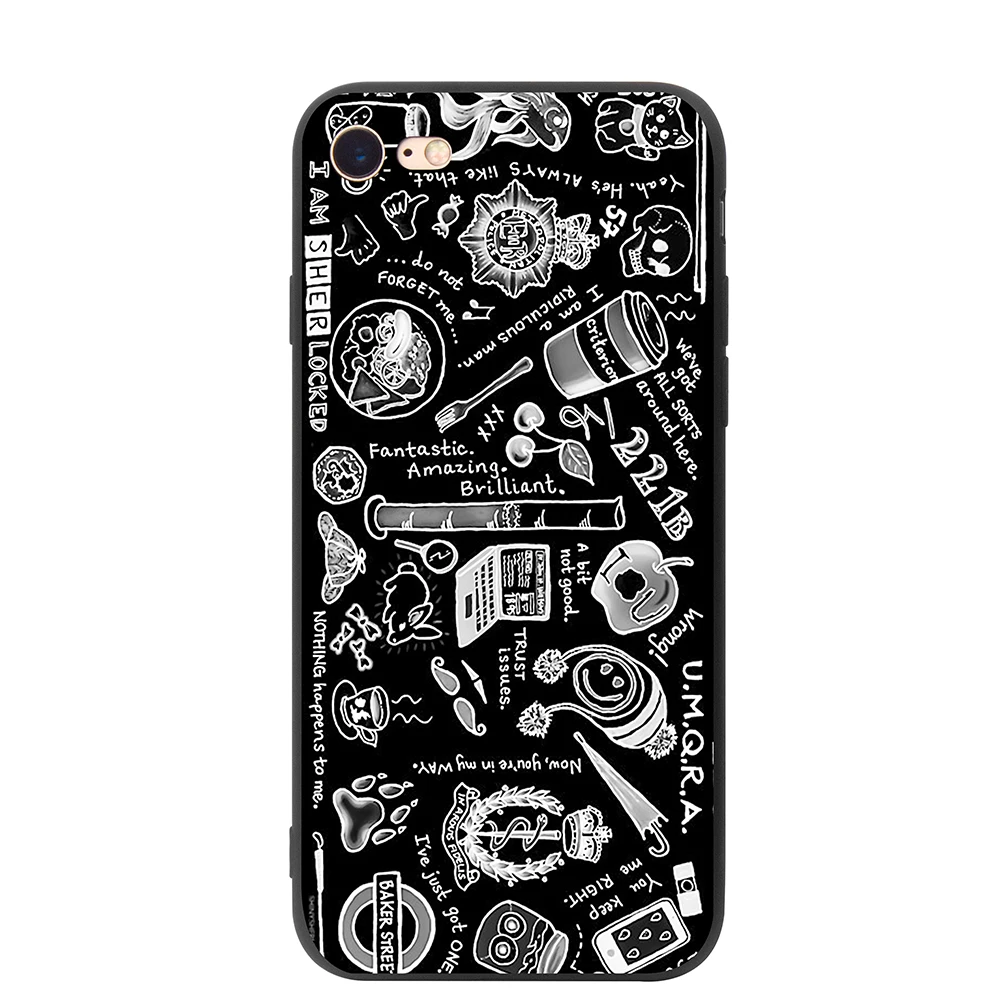 YIMAOC Sherlock Moriartee 221B Мягкий силиконовый чехол для iPhone 11 Pro XS Max XR X 8 7 6 6S Plus 5 5S se - Цвет: 9