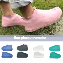 Новинка 1 пара силиконовых туфель Многоразовые Водонепроницаемый чехол для обуви непромокаемые сапоги Нескользящие износостойкие