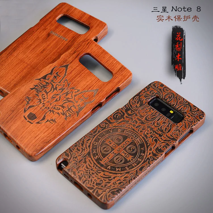 

Sam Note 8 wood case ,Natural Wood luxury capa customized carving wooden Coque Carving Cover For SAMSUNG Galaxy Note8
