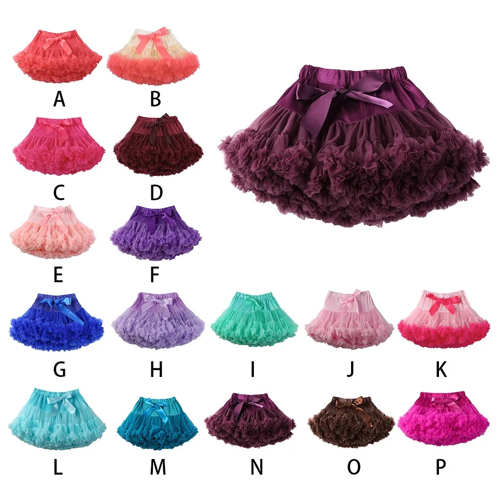 

baby kid Fashion Solid Color Dance Party Dance Ballet Tutu Skirts Practice Ballet Skirt Girls Floral Print Dancing New Arrival
