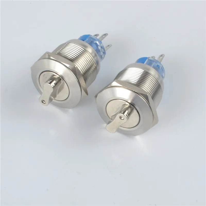 

22mm Metal Rotary Switch 2 positio self-locking Push Button Switch
