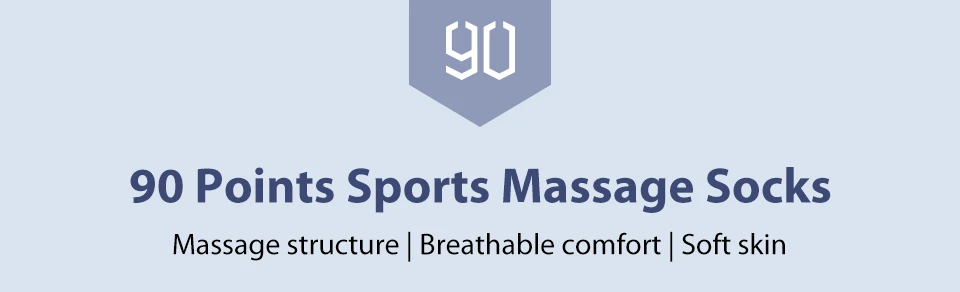 3 Pairs of Xiaomi Mijia 90 Points Massage Socks Comfortable Skin-friendly Non-slip Wear-resistant Men's Sports Massage Socks (1)