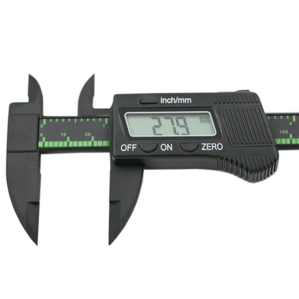 Measuring Tool Carbon Fibre Vernier Electronic Digital Caliper 150mm Micrometer Gauge DIY LED Measure Instrument Vernier Caliper