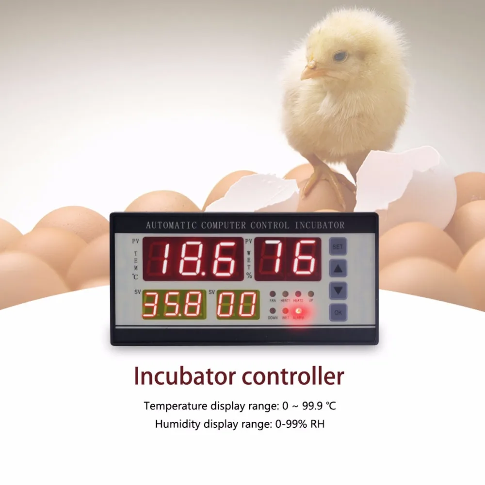 

xm-18 Digital automatic small egg incubator thermostat controller With Temperature And Humidity Sensor (with Plug Connector)