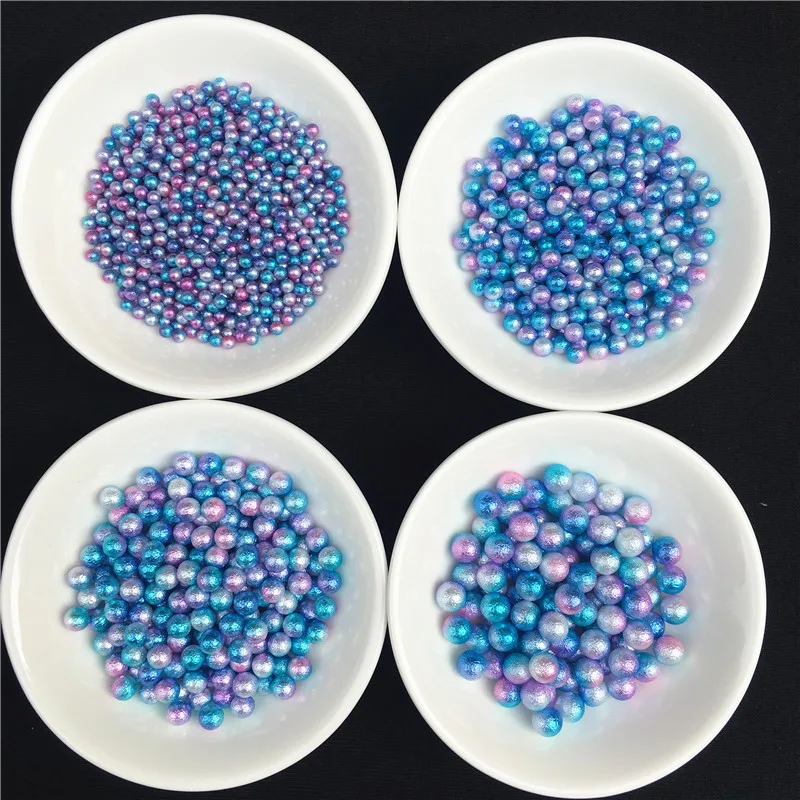 

Colorful Imitation Wrinkle Pearl Round Loose Beads Garment Handmade DIY Accessories For Fashion Jewelry Making 3/4/5/6mm no hole