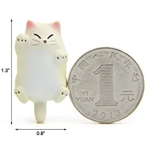 6 Pack Cat Refrigerator Magnets Office Magnet, Funny Kitten Kitchen Toy Decor Fridge Cat Ornament, Perfect for Whiteboard, Refrigerator, Map, Notes, Calendar, Gift for Lady 02
