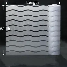 45/60*500 см Волнистая Полоса оконная крышка Пленка стеклянная наклейка матовая статическая спальня офисная дверь без клея домашняя декоративная виниловая пленка