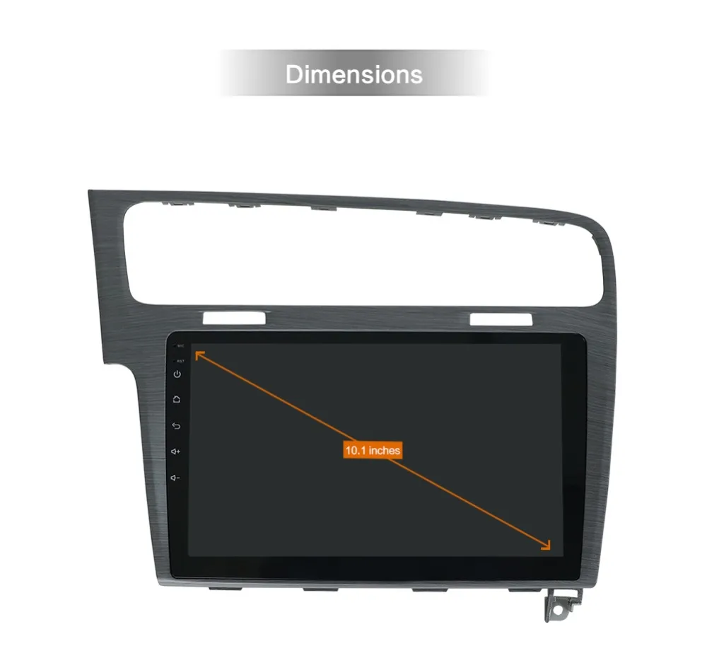 Discount Bosion 10.1" Android Car DVD Multimedia Player GPS For Volkswagen Golf 7 2013 2014 2015 audio car radio stereo navigator 0