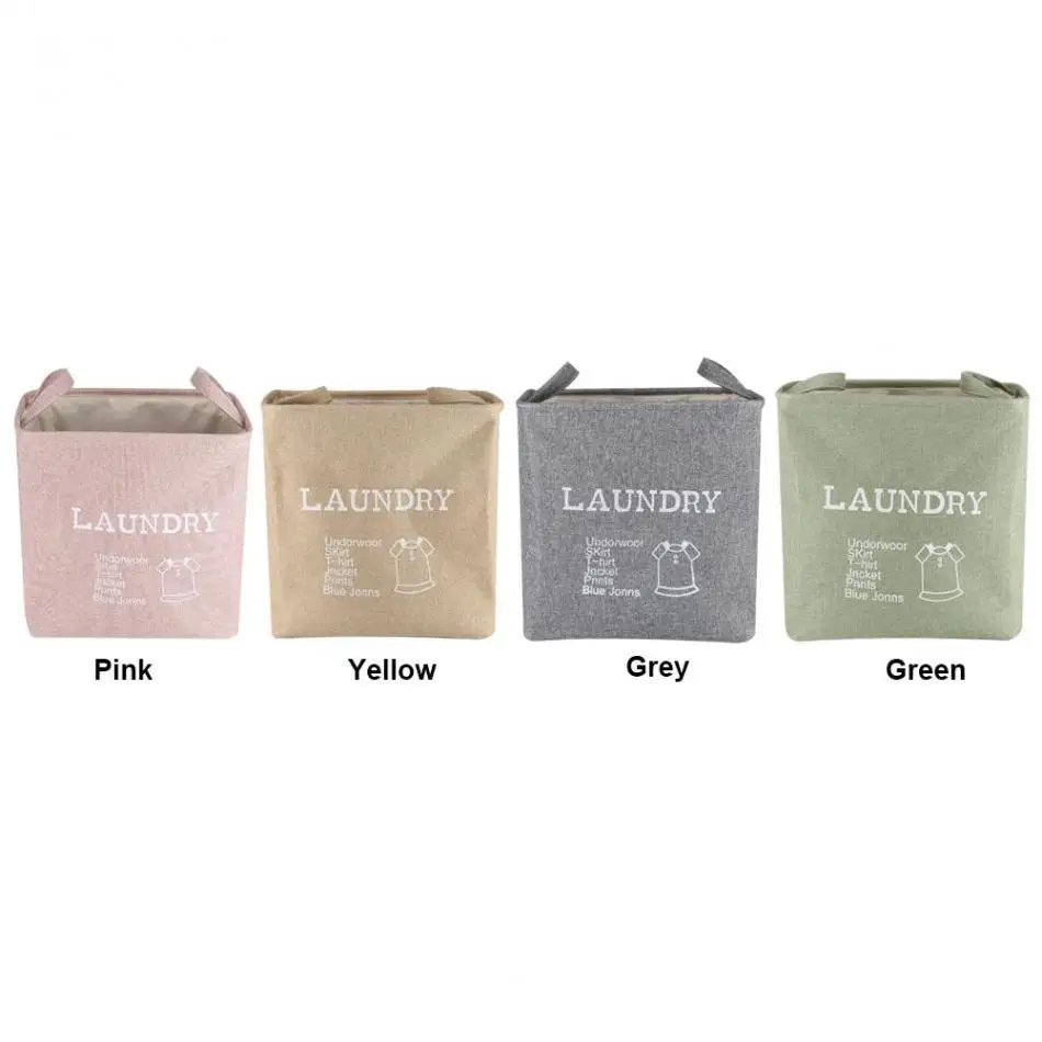 طوي النسيج تخزين بن الغسيل سلة لعبة الملابس منشفة الحمام الغسيل الملابس كبيرة سلة المنظم