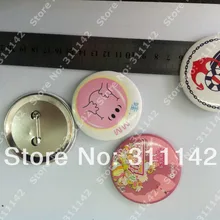 Рекламные кнопки пользовательские олова Значки логотип Булавки значок 6 см Диаметр