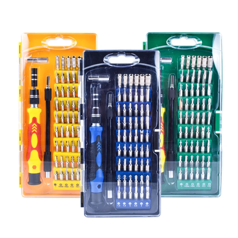 

58 in 1 Screwdriver Set w/ 54 Interchangeable Magnetic Bit Extension Bar Flexible Shaft Screw Head Precision Tool Kit for Repair