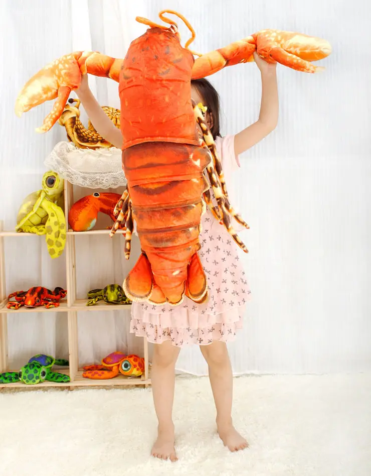 1 M 39 Inch Lobster Plush Toy Stuffed Animal Doll Soft Toy Pillow