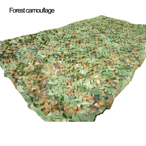 Охота Отдых на природе 2 слоя камуфляжная сетка, 4 размера, S, M, L, Лесной камуфляж джунгли с защелкой в виде листа для военный автомобиль теневая чехол с вешалкой - Цвет: Forest camouflage