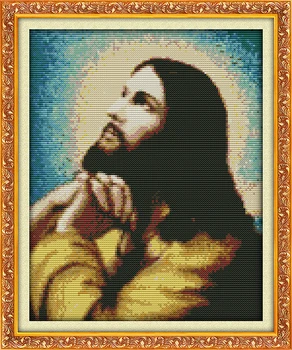 

The Preaching Christ(1) People Cross Stitch Kits 11CT Print Paintings Embroidery DIY Handmade Needle Work Home Decor Ricamo
