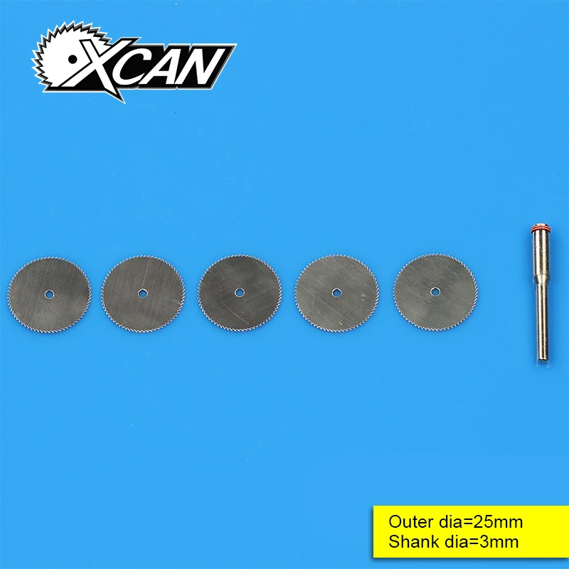 

XCAN 5 Pieces Mini stainless steel Super thin Mini wood Plastic Circular Saw Blades