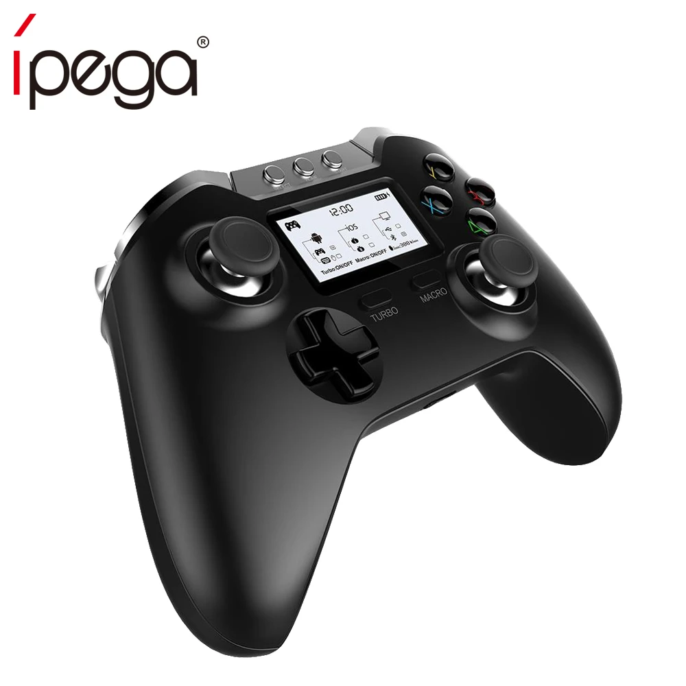 

iPega PG-9063 PG 9063 Bluetooth Gamepad Wireless Game Controller with LCD Screen for Android/ iOS/ Windows Tablet PC Smart Phone
