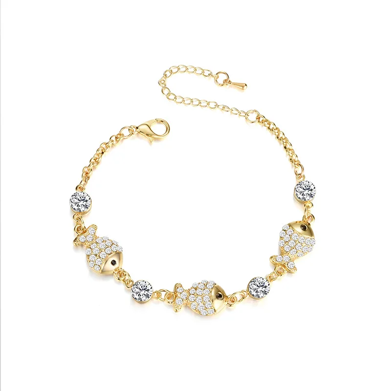 

2018 New Arrival Fashion Fish Personality Bracelet Elegant Joker Alloy Accessories For Women Birthday Party Bracelet Gift
