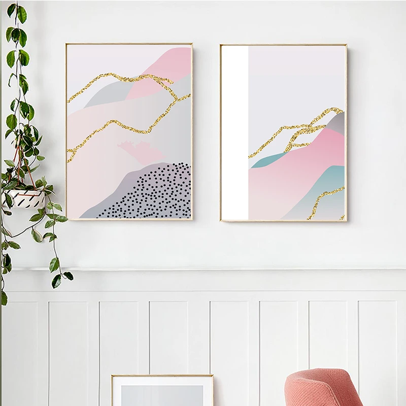 Simple-Abstract-Color-Lines-Curve-Hills-A2-A3-A4-Canvas-Art-Print-Poster-Picture-Wall-Bedroom (3)