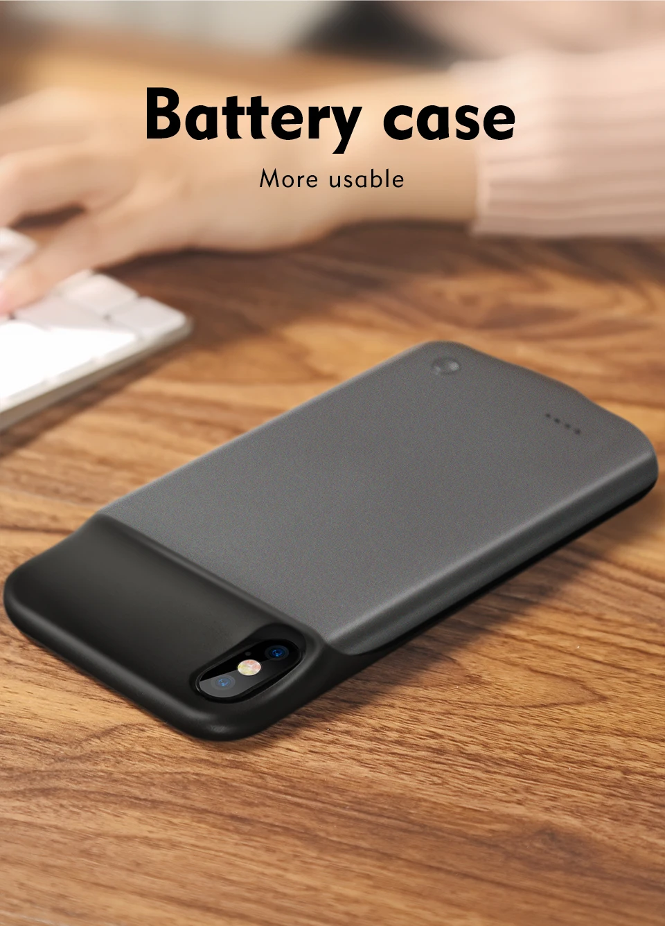 External Battery Pack + Magnetic Function For iPhone X Cover Wholesale Luxury Liquid Smart Blank Mobile Phone Case For iPhoneX (4)