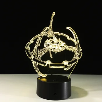 

Millennium Falcon 3d Led Lamp Remote Touch Colorful 3d Nightlight Luminaria De Mesa Table Lamps Kids 3d Light Fixtures