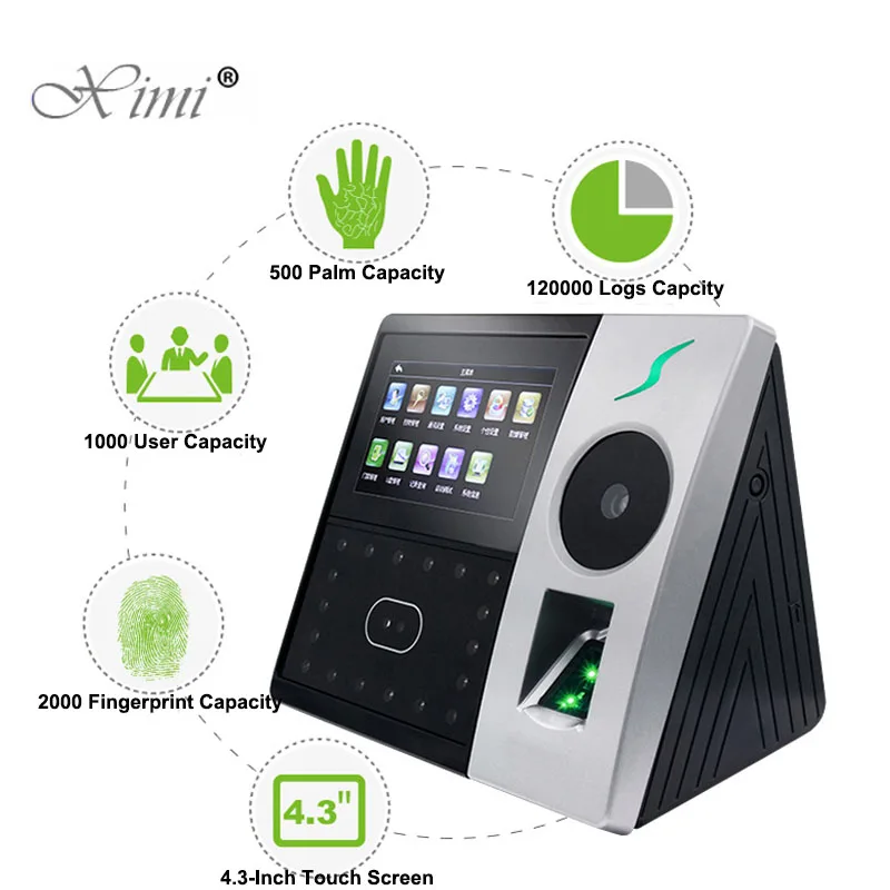 

New Arrival ZK Pface202 Face And Palm Time Attendance Biometric Time Recording Time Clock Fingerprint Access Control System