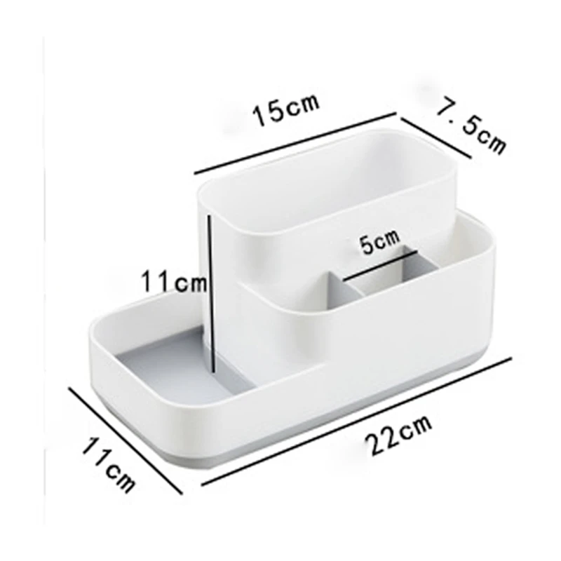 Пластиковый органайзер для макияжа, ящик для хранения для ванной комнаты, коробка для хранения ювелирных изделий, Офисная настольная коробка для хранения, контейнер для мелочей
