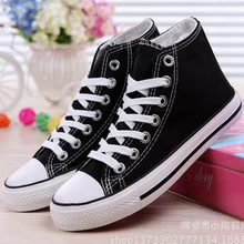 Preppy Style New 2017 Spring Autumn High Platform Canvas Shoes for Women’s Breathable Lace up Women Casual Shoes Zapatillas G102