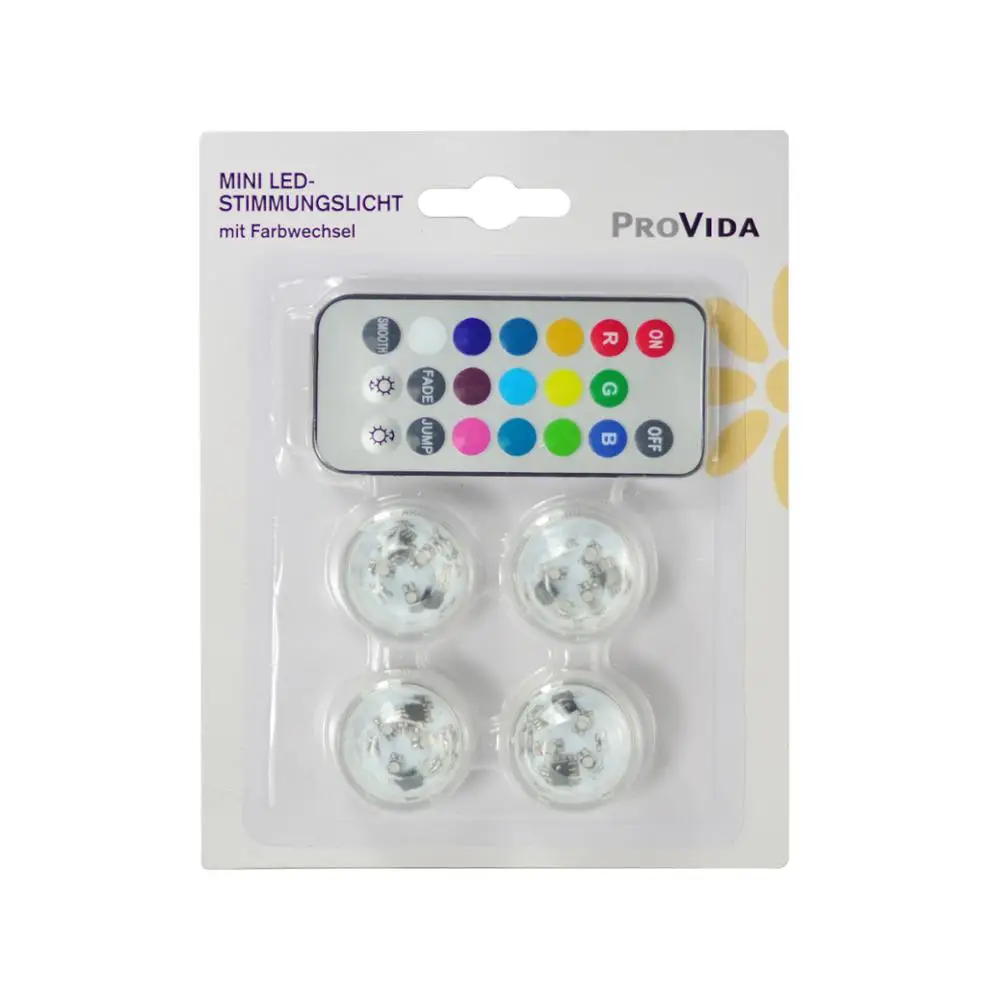 3CMRGBMiniSubmersibleLEDLightwithRemoteControllerCR2032BatteryOperatedWaterproof