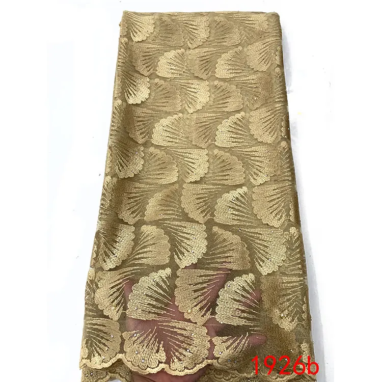 

African Lace Fabrics Nigerian 2019 Fashion New Design High Quality Tulle Lace Nigeria Party French Lace Fabrics QF1926B