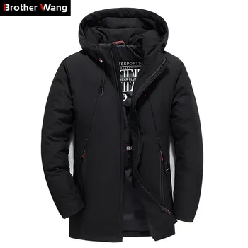 

2020 Winter New Men's Thick Down Jacket Clothing Fashion Casual High Quality Hooded Duck Down Parka Coat Male Brand Clothes